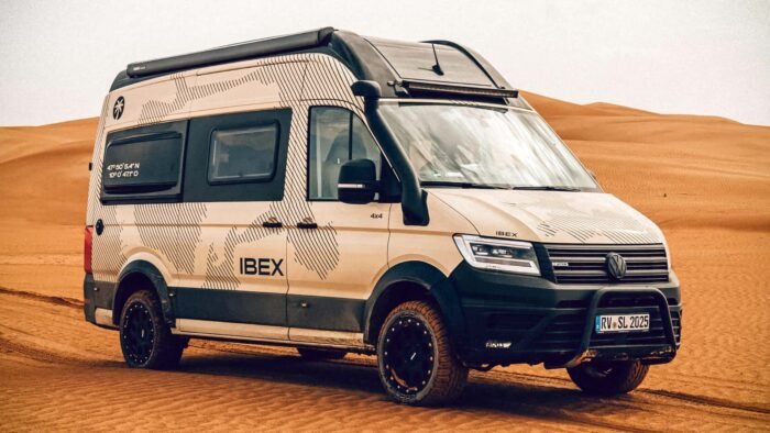 Diseño topográfico exterior del Sunlight IBEX 4x4 (2025), inspirado en exploradores