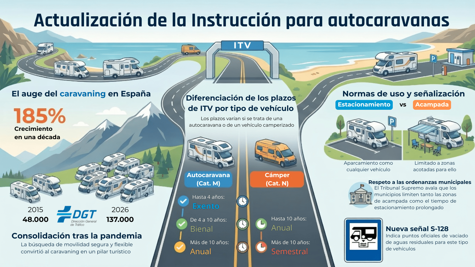Nueva Instrucción DGT 2026 para Autocaravanas: Todo lo que necesitas saber (PROT 2026/04)